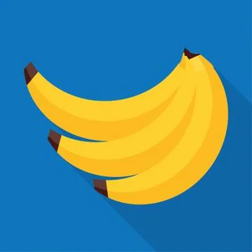 Banana in flat style Stock Illustration