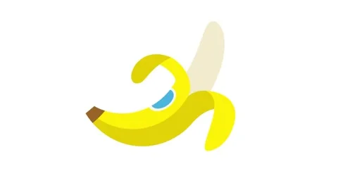 BANANA FRUIT ANIMATION Video stock 249268323