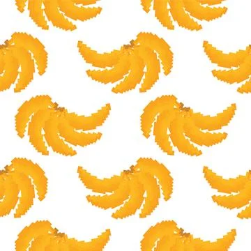 Banana fruit seamless pattern in pixel style 2 Illustrazione stock