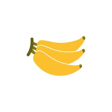 Banana fruit vector design template illustration 스톡 일러스트