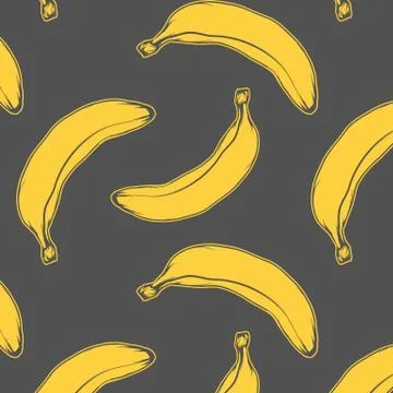 Banana, fruit vector illustration Stock Illustration