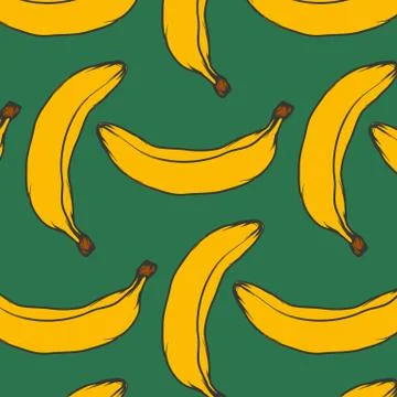 Banana, fruit vector illustration Stock Illustration