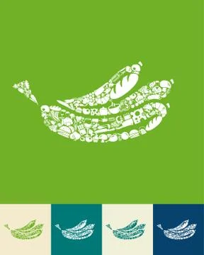 Banana icon Ilustración de archivo