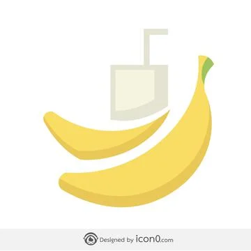 Banana icon Illustrazione stock