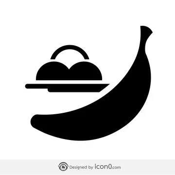 Banana icon Illustrazione stock