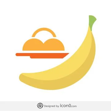 Banana icon Illustrazione stock