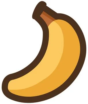 Banana Icon Illustrazione stock