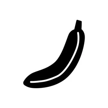 Banana icon simple flat vector illustration Stock Illustration