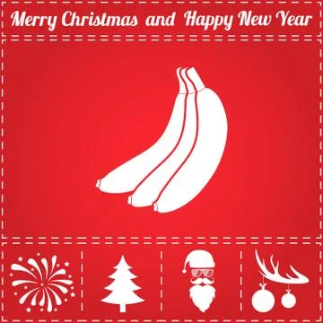 Banana Icon Vector Stock Illustration