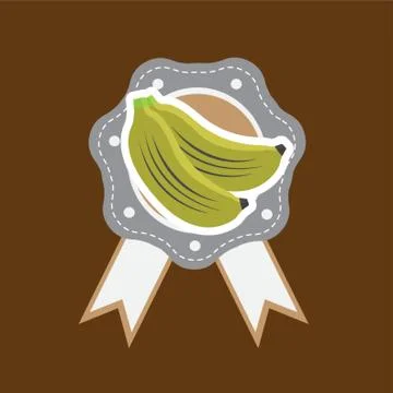 Banana Label Иллюстрация