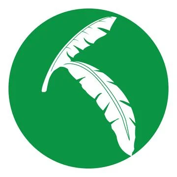 Banana leaf design Stock Illustration