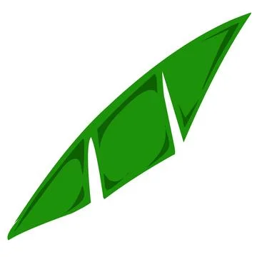 Banana leaf image design suitable for stickers, logos and others Stock-Illustration