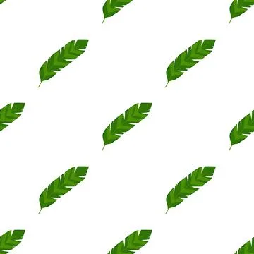 Banana leaf pattern seamless vector イラスト素材
