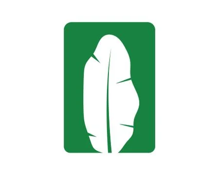 Banana leaves element vector icon illustration Stock Illustration