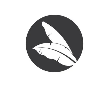 Banana leaves element vector icon illustration Stock Illustration