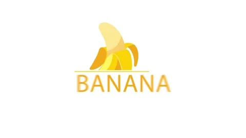 Banana Logo Motion Stock Footage 143638471
