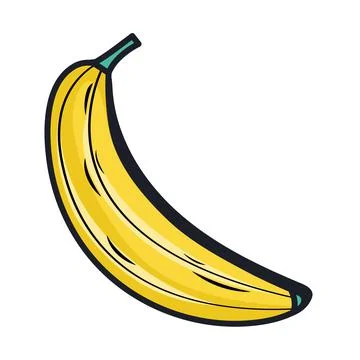 Banana nineties patch Stock Illustration
