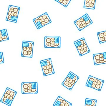 Banana pack slice vector seamless pattern 스톡 일러스트