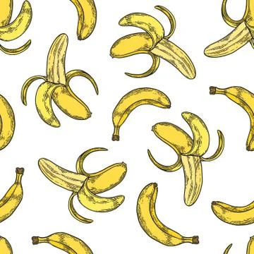 Banana pattern Stock Illustration