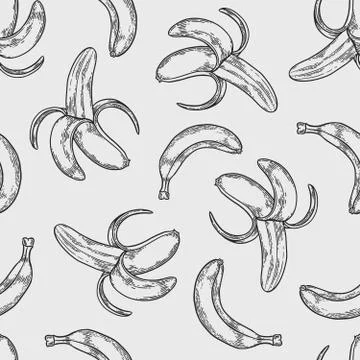 Banana pattern Stock Illustration