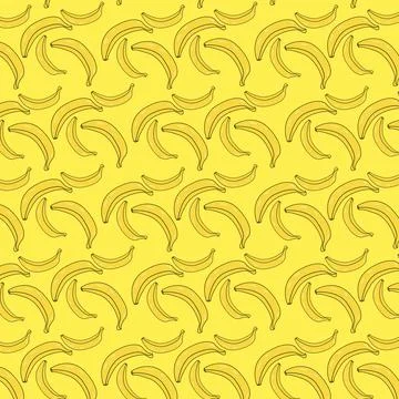 Banana Pattern Stock Illustration