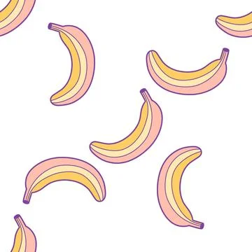Banana pattern Stock Illustration