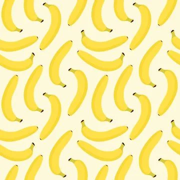 Banana pattern seamless background Stock Illustration