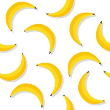 Banana repeat vector pattern Stock Illustration