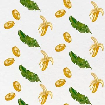 Banana seamless Stock Illustration