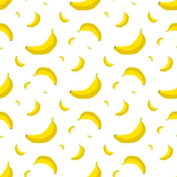 Banana seamless pattern Stock Illustration
