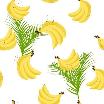 Banana seamless pattern. Stock-Illustration