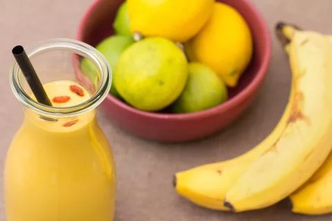 Banana shake Stock Photos