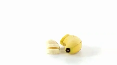 Banana on the side Stock Footage 98578672