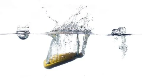 Banana splash Stock Photos