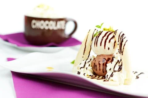 Banana split Stock Photos