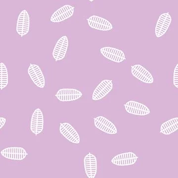Banana tropical leaf line vector seamless pattern Illustrazione stock