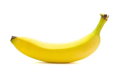 Banana on white background Stock Photos