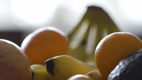 Bananas and Oranges Stock Photos