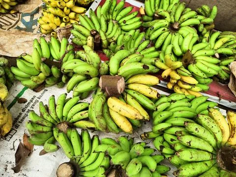 Bananas are one nutritious healthy foods, especially for athletes 스톡 사진