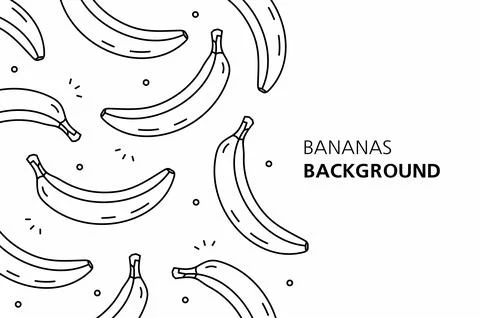 Bananas background Stock Illustration