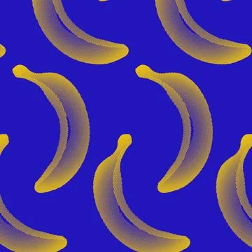 Bananas on a blue background Illustrazione stock