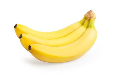 Bananas bunch isolated Stock Photos