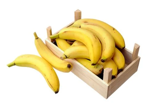 Bananas in case Stock Photos