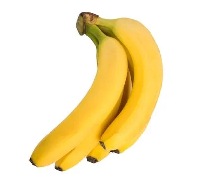 Bananas with clipping path Stock Photos