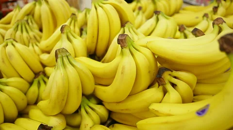Bananas on a counter Stock Footage 37718240
