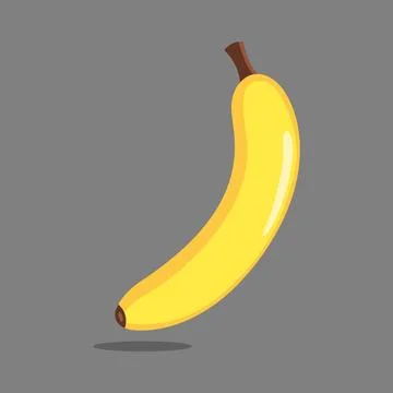Bananas in flat style on background. Illustrazione stock