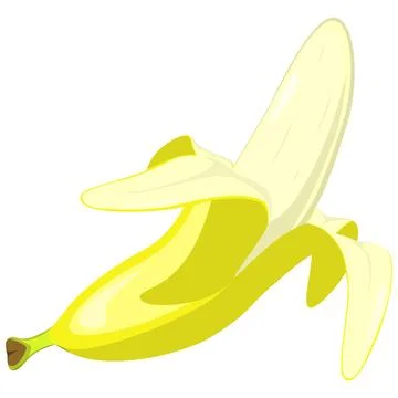 Bananas in flat style. Vector illustration isolated on white background Stock Illustration