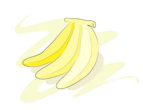 Bananas Fruit Vector Illustrazione stock