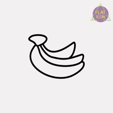 Bananas icon Stock Illustration