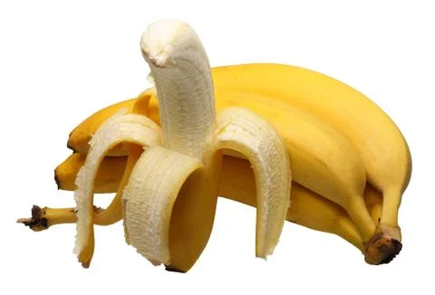 Bananas, isolated Stock Photos